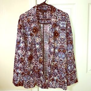 Forever 21 Purple Patterned Blazer
